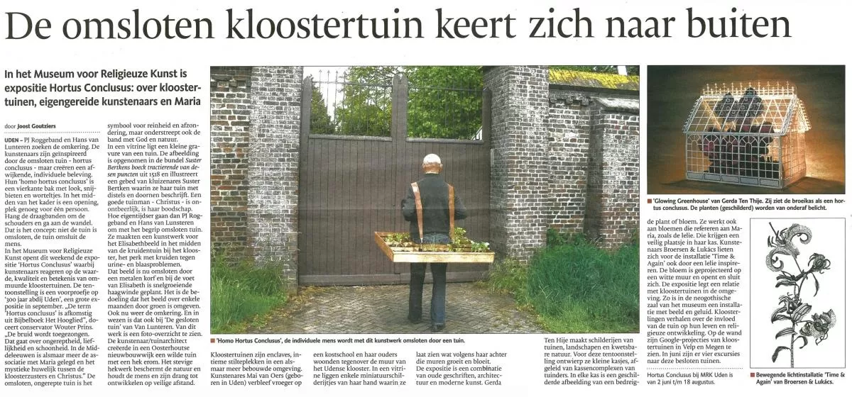 De omsloten kloostertuin keert zich naar buiten • Brabants Dagblad